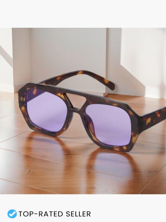 Oversized Aviator Sunglasses Retro Pilot Style UV Protection Unisex main image 5